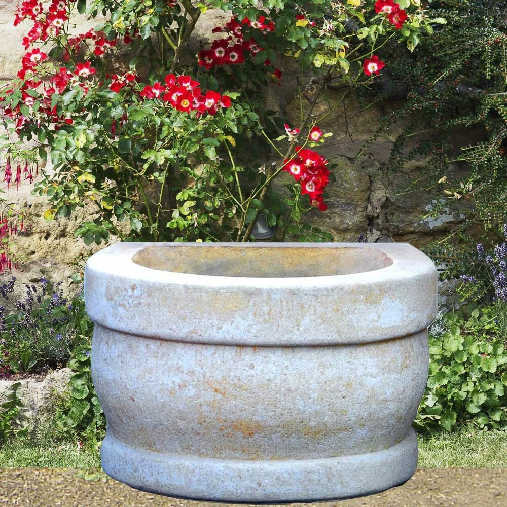 Wand Pflanztrog Aus Sandstein - Ravenna 1 Wand Pflanztrog Aus Sandstein - Ravenna