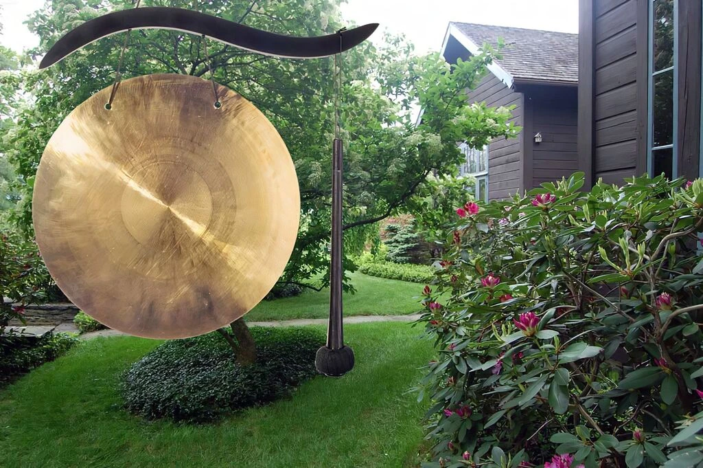 Windspiel - Woodstock Hanging Gong 2 Windspiel - Woodstock Hanging Gong – Bild 2