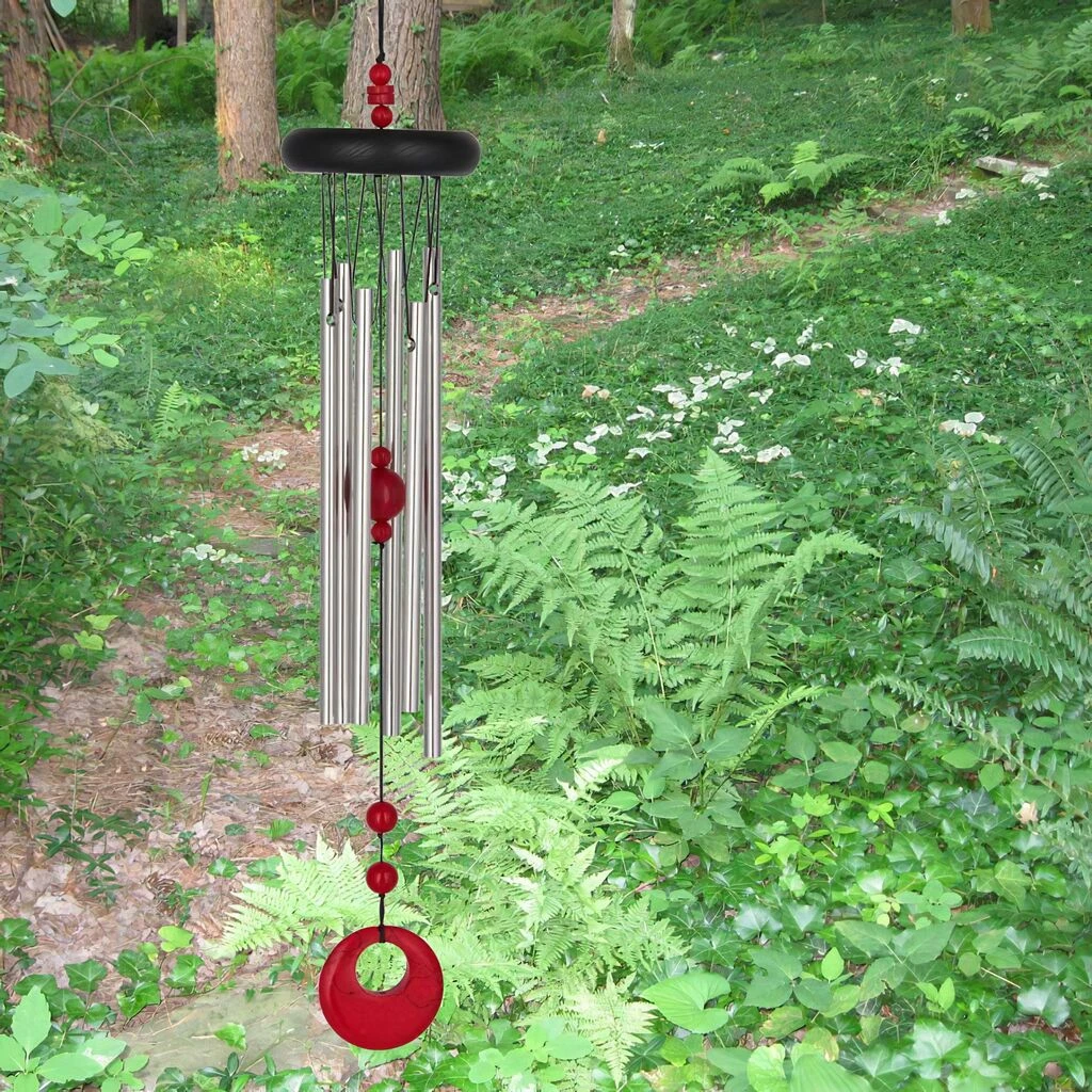 Woodstock Windspiel Woodstock Chakra Chime - Rote Koralle 2 Woodstock Windspiel Woodstock Chakra Chime - Rote Koralle – Bild 2
