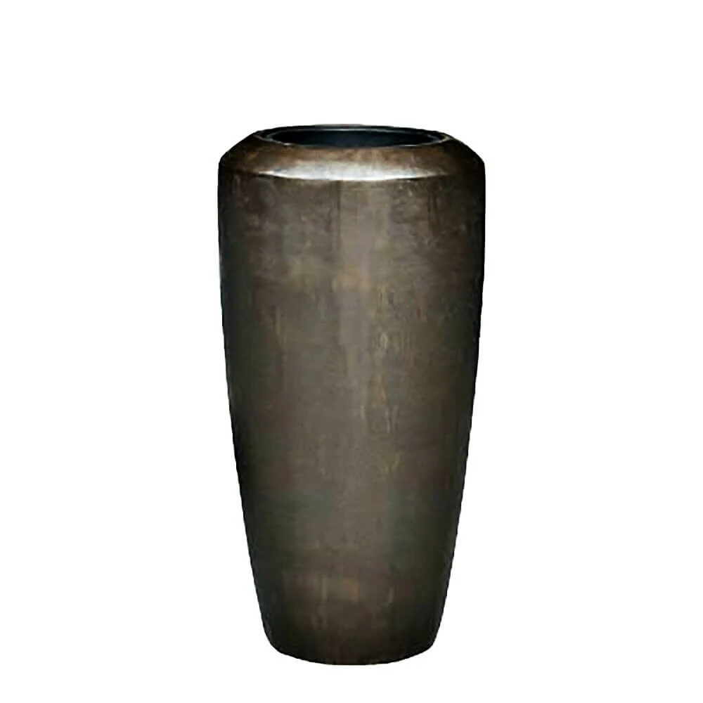 XXL Indoor Vase - Polystone - Braun - Mit Einsatz - Osayi 2 XXL Indoor Vase - Polystone - Braun - Mit Einsatz - Osayi – Bild 2