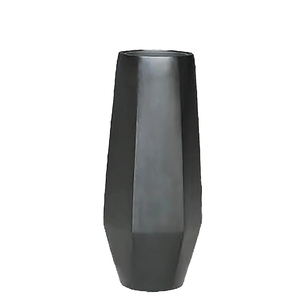 XXL Pflanzvase Mit Einsatz - Polystone - Schwarz - Modern - Ivie 2 XXL Pflanzvase Mit Einsatz - Polystone - Schwarz - Modern - Ivie – Bild 2
