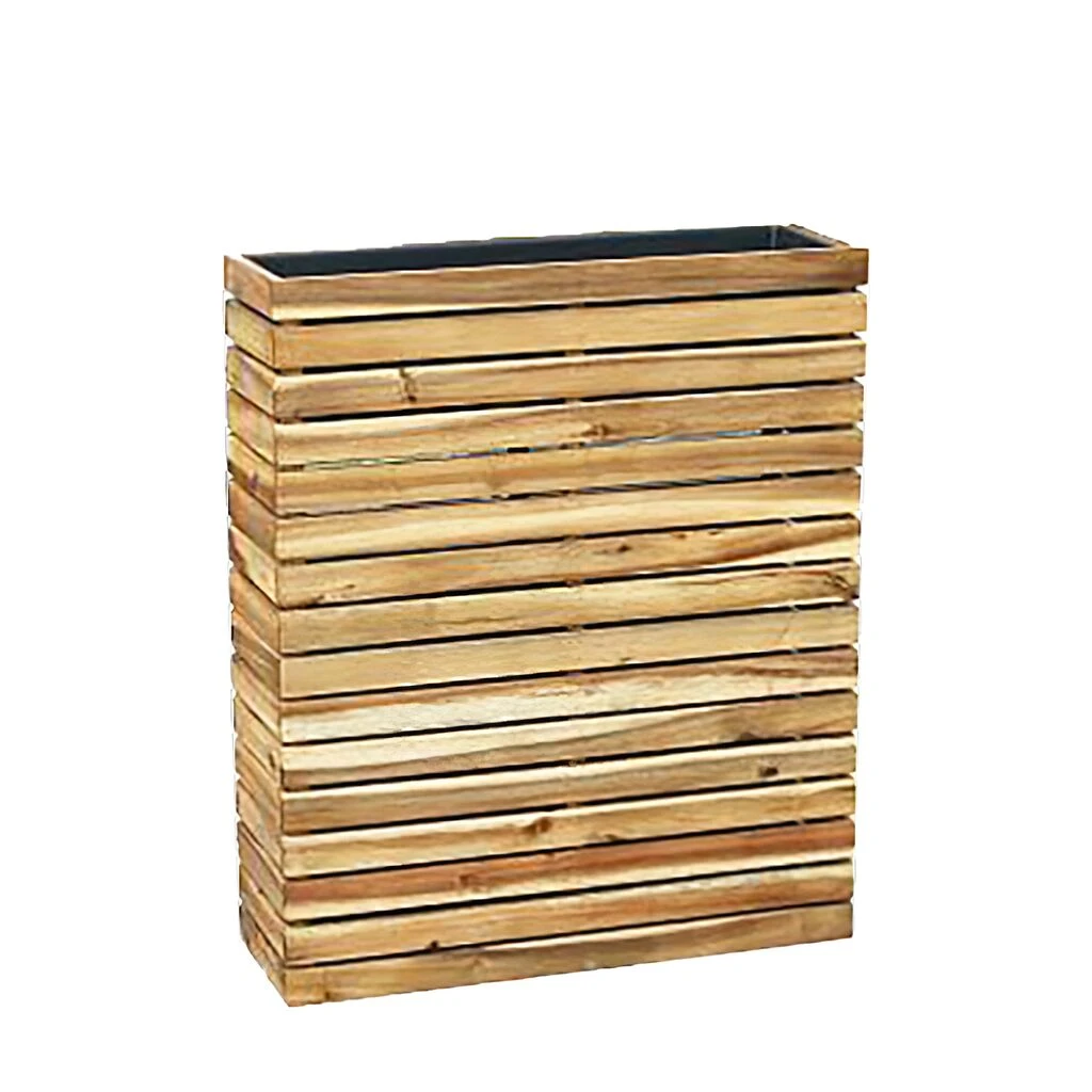 XXL Raumteiler Zum Bepflanzen Aus Akazienholz Mit Einsatz - Eckig - Emil 2 XXL Raumteiler Zum Bepflanzen Aus Akazienholz Mit Einsatz - Eckig - Emil – Bild 2