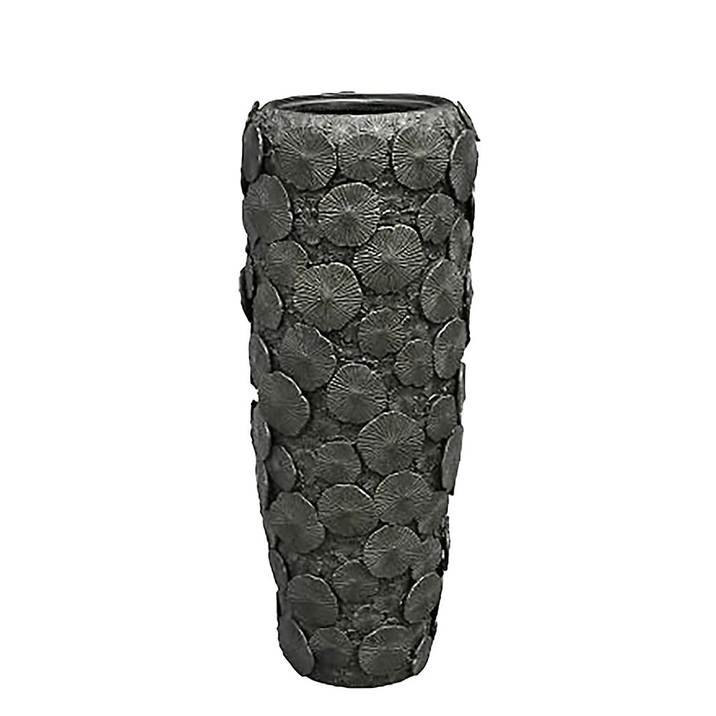 XXL Vase Mit Einsatz - Polystone - Grau - Indoor - Rund - Semere 2 XXL Vase Mit Einsatz - Polystone - Grau - Indoor - Rund - Semere – Bild 2